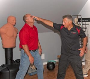 Demonstrating Techniques in Self Defense
